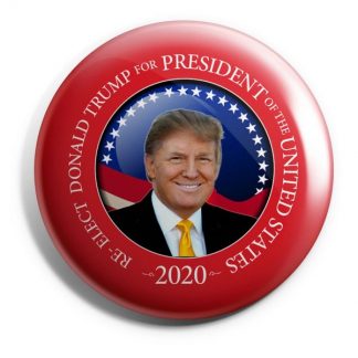 Donald Trump 2020 Campaign Button – Red