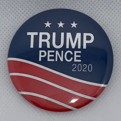 Trump Pence 2020 - Red, White & Blue Campaign Button