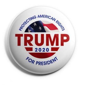 Protecting American Rights (Tan) - Trump 2020 Campaign Button