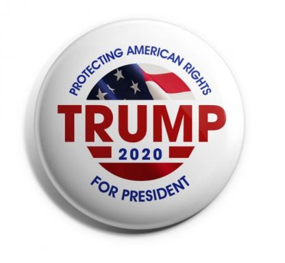 Protecting American Rights (Tan) - Trump 2020 Campaign Button