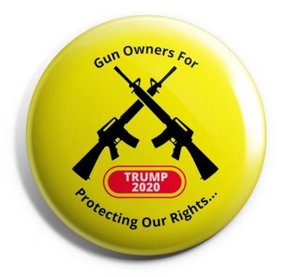 Gun Owners for Trump 2020 (Yellow) – “Protecting Our Rights” Buttons