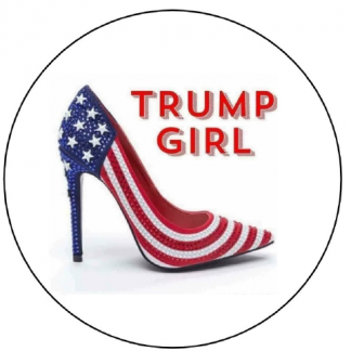 Trump Girl button image