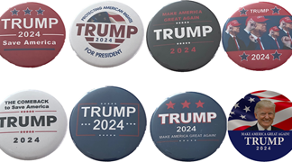 Trump 2024 set of 8 buttons__Trump 2024 buttons