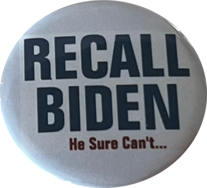 Recall Biden button